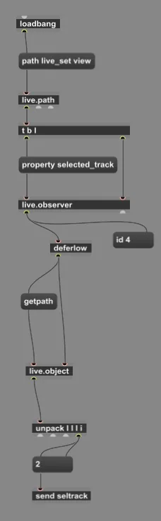 Finding the selected track